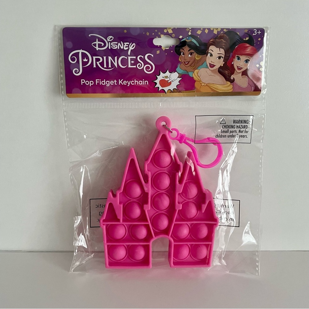 Disney Princess Castle Pop Fidget Keychain